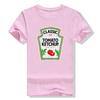 Aesthetic Clothe Yellow Mustard DIY Ketchup Apparel CondiUnisexts Couples Group Halloween Costume TShirt harajuku graphic t shirts