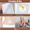 50Pcs Castor Oil Pack Wrap, Self-Adhesive Castor Oil Patches, Disposable Highly Absorbent Belly Button Blank Pack Anti-Le