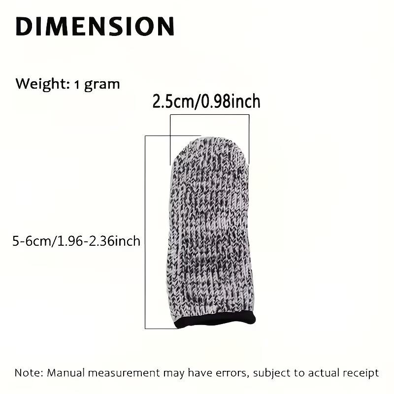 10 Stück 5-stufige Schutz-Hochleistungs-Anti-Schnitt-Fingerhandschuhe für verschiedene Aktivitäten wie Basteln, Nähen, Schnitzen
