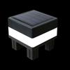 Luzes Quadradas Solares para Poste 2 Cores Lâmpada Solar LED Externa para Cerca Deck Jardim Pátio Terraço Caminho Decoração de Paisagem