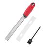 OptiPro Cheese Garlic Radish Ginger with Protective Cover and Cleaning Brush Grater, Grater, Shredder, Grater, Grater, Grater, (Red)