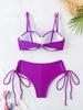 Underwire Bikini Swimsuit High Waist Swimwear for Women Push Up Two Piece Bathing Suits Push Up Summer Female