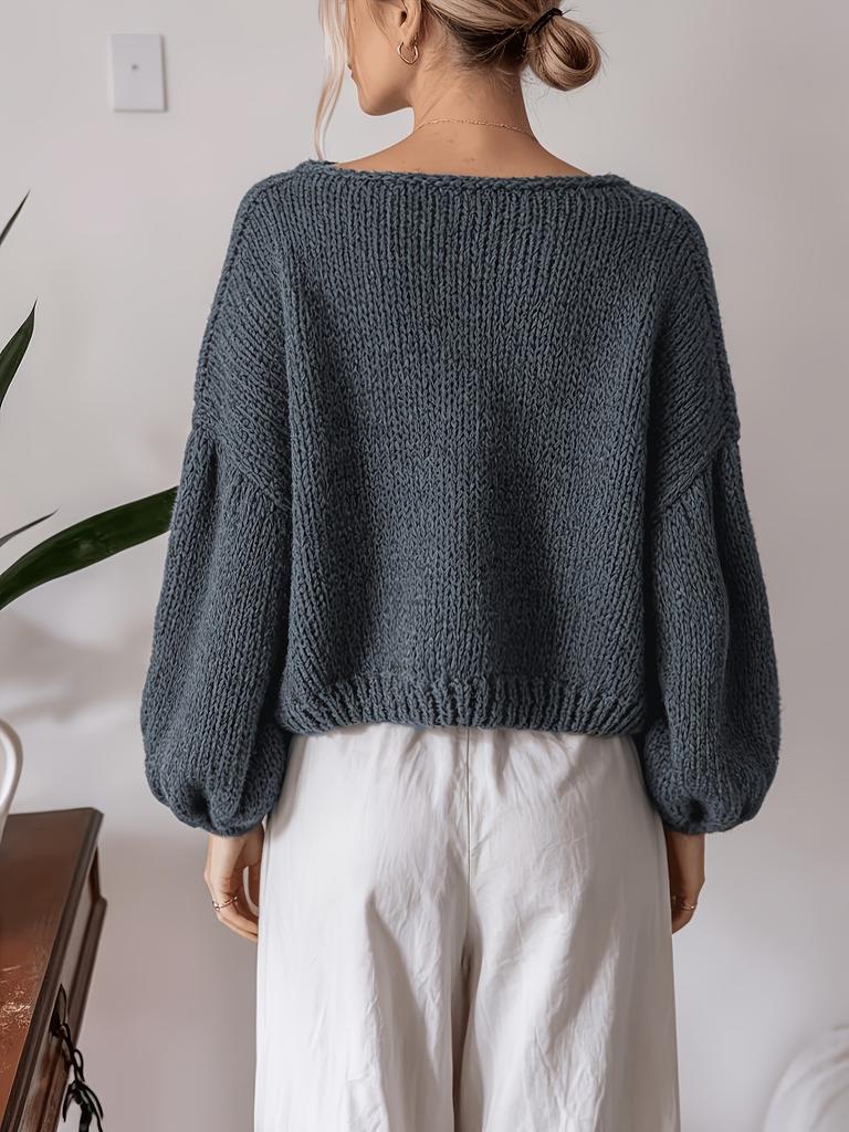 European and American lazy wind pullover sweater women's loose autumn and winter new knitted sweater top platform supply chain