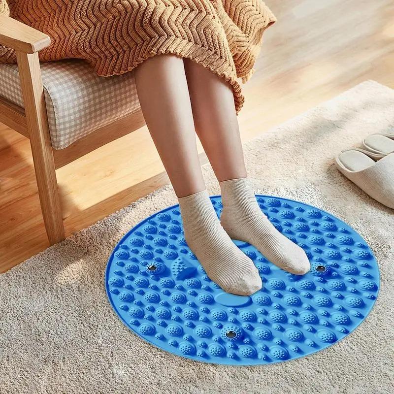 1PC Foot Massage Mat, Shiatsu Board Relax Round Exercise Mat Fitness Foot Training Acupuncture Physiotherapy Massage Accessories