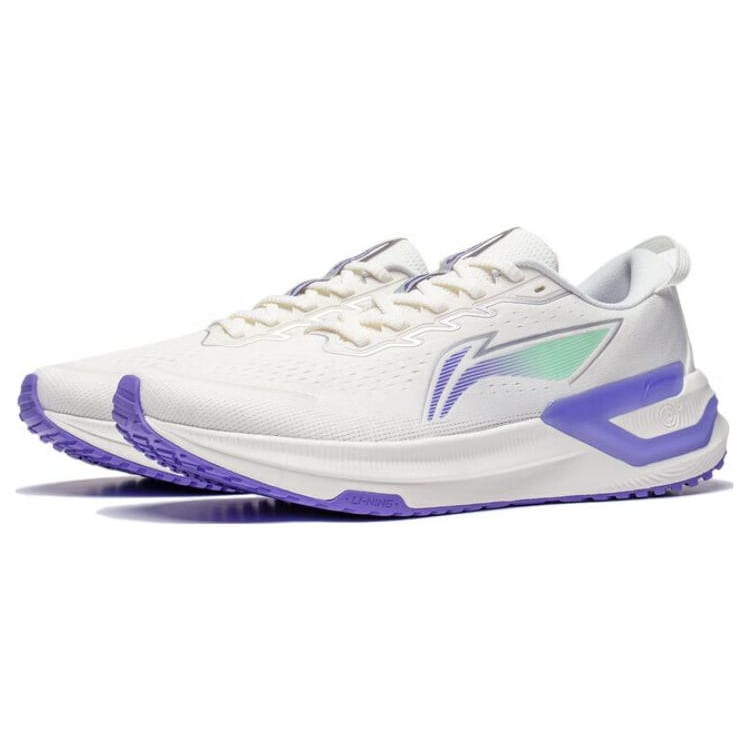 Li Ning YueYing 3.0 Bequemes Textil, TPU-Dämpfung, Abriebfeste Niedrige Freizeitschuhe für Herren Weiß ARHT019-1