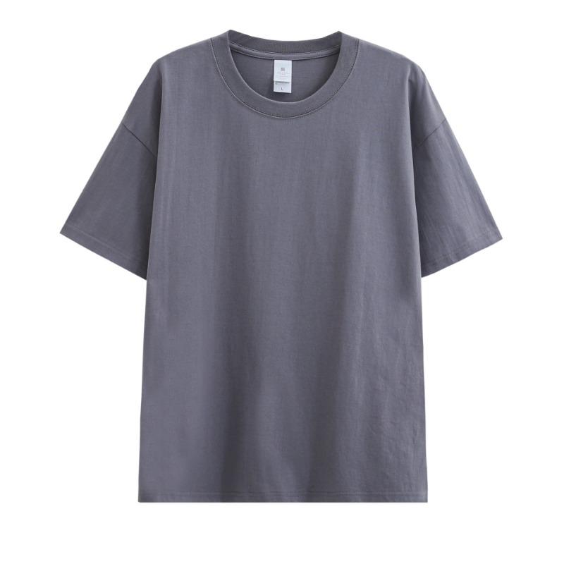 Neutral Pure Cotton T-shirt Solid Color Short Sleeved Men's Loose Round Neck T-shirt