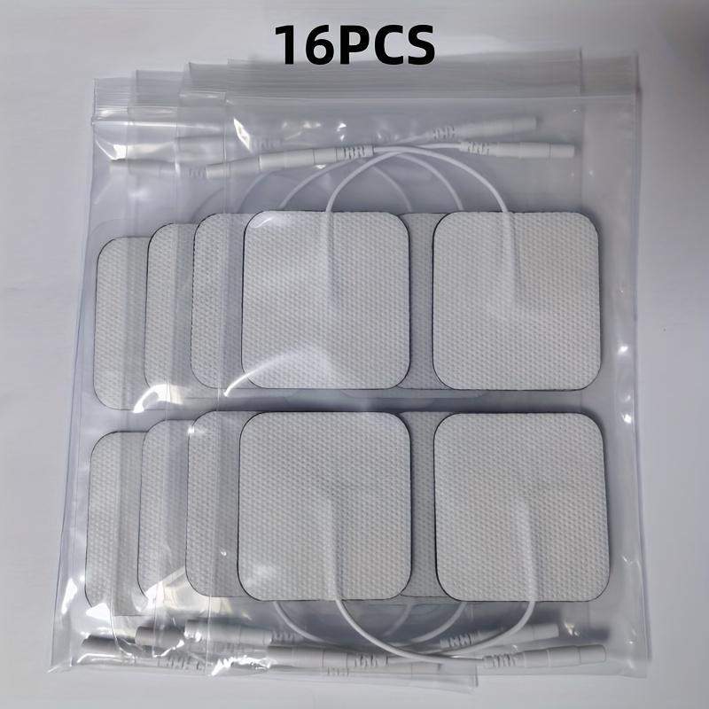 Unit Electrode Pads, 16PCS 2"x2"  Unit Pads for EMS Muscle Stimulator Electrotherapy, Self-Adhesive TENS Pads Replacement, Reusable and Latex-Free