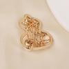 Women Brooch Sparkling Rhinestone Imitation Pearl Inlaid Gourd Shape Anti-Exposure Buckle Suits Sweaters Cheongsam Badge Outfit Accessory
