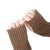 Color Fingerless Gloves Female Arm Warmers Wool Sleeve Cuff Knitted Arm Warmers Elastic Gloves