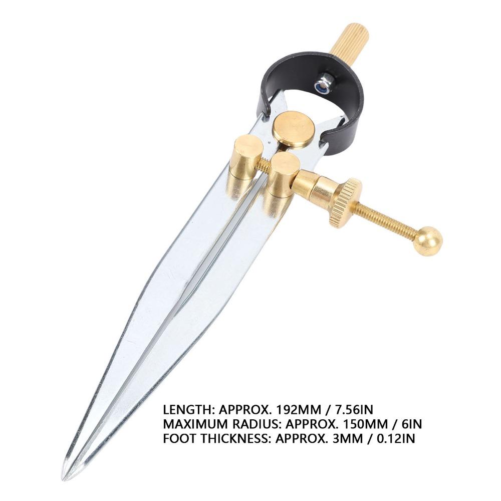 Carbon Steel Spring Divider Caliper Brass Fulcrum Spring Joint Caliper Woodworking Use