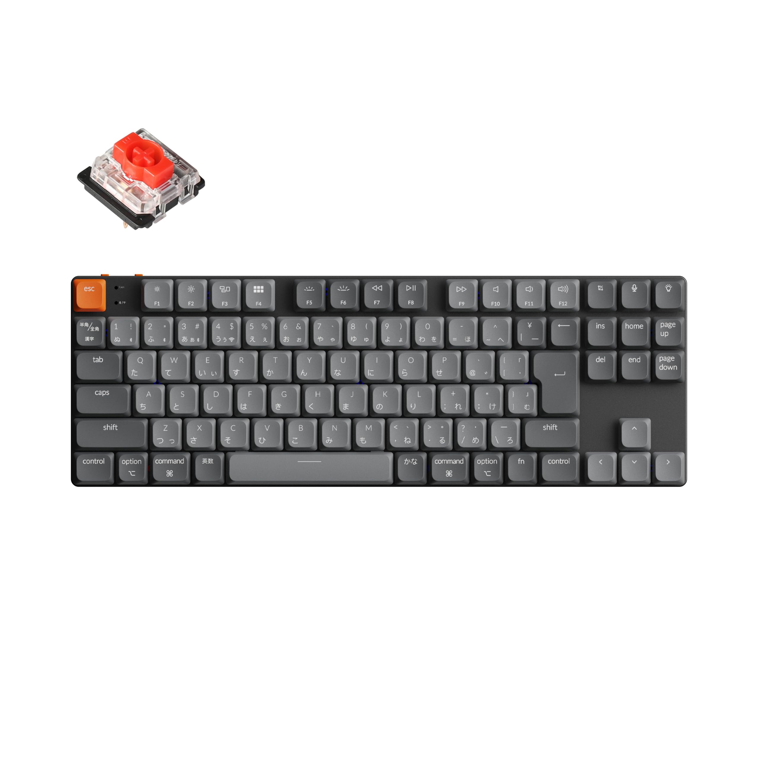 

K1 Max Low Profile Wireless Custom Mechanical VIA LED Profile Gateron Mechanical Windows Linux Compatible Profile Gateron Mechanical Red []Keychron