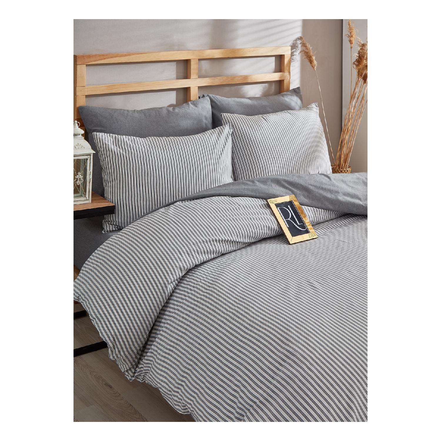 

Двойной органический комплект пододеяльников, окрашенный в пряже (без листов)