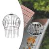 Stainless Steel Round Silver Rain Water Bucket Gutter Floor Drain Downspouts Filter Net Cover for Home Garden Use