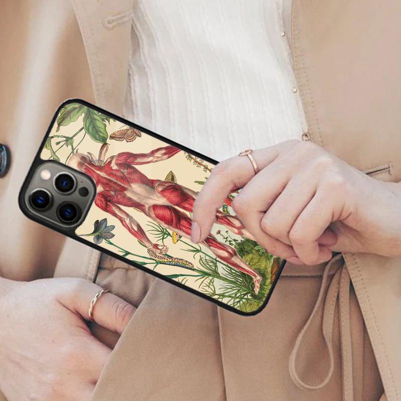 

Medical Human Organs Brain Kidney Magnetic Phone Case For APPLE iPhone 17 Air 16 14 13 12 Pro Max 15 Plus With MagSafe Cover iPhone 13mini