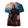 3D Printed T-shirt Fashion Role Playing Game Witcher King Assassin Casual Harajuku Neutral T-shirt