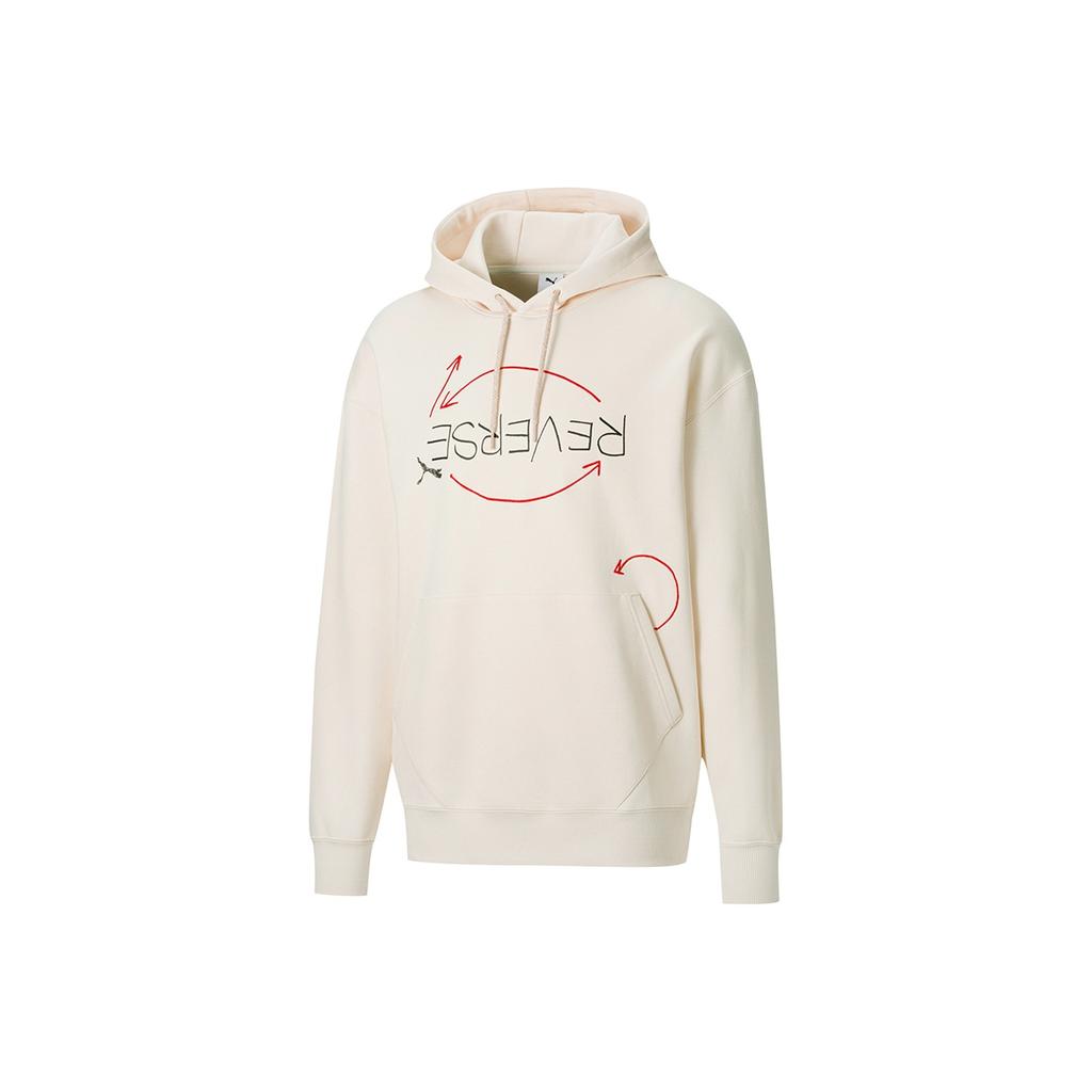 Puma X Michael Lau Casual Sports Printed Pullover Sweatshirt Men Sweatshirt Beige 530357-75