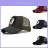 Animal Embroidered Baseball Cap Wolf Embroidery Mesh Duck Tongue Sun Hat Wholesale