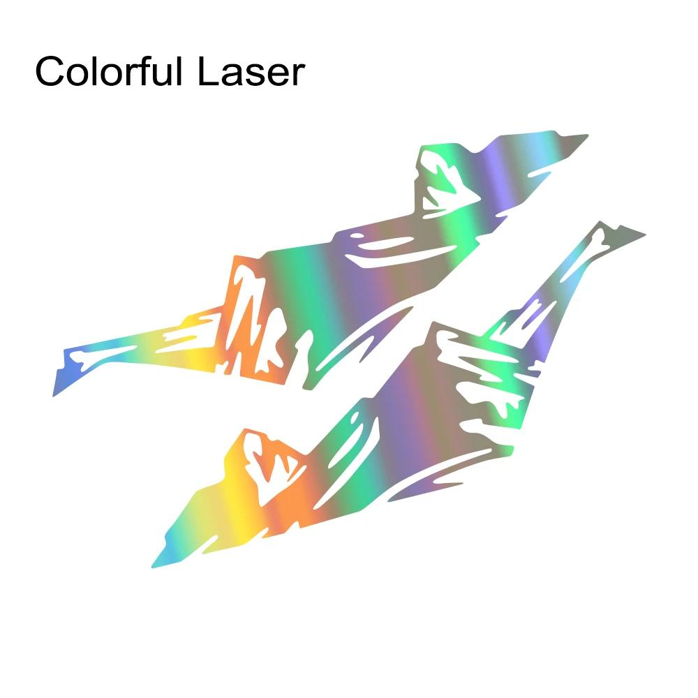 

2PCS Car Door Side Stickers Snow Mountain Graphic Vinyl Decal For SUV Truck Off-Road Vehicle Body Decoration Sticker Accessories