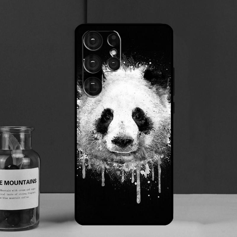 Cartoon Cute Panda Bear Case For Samsung Galaxy S22 S23 S21 Ultra S20 FE Note 20 Ultra S8 S9 S10 Note 10 Plus Cover
