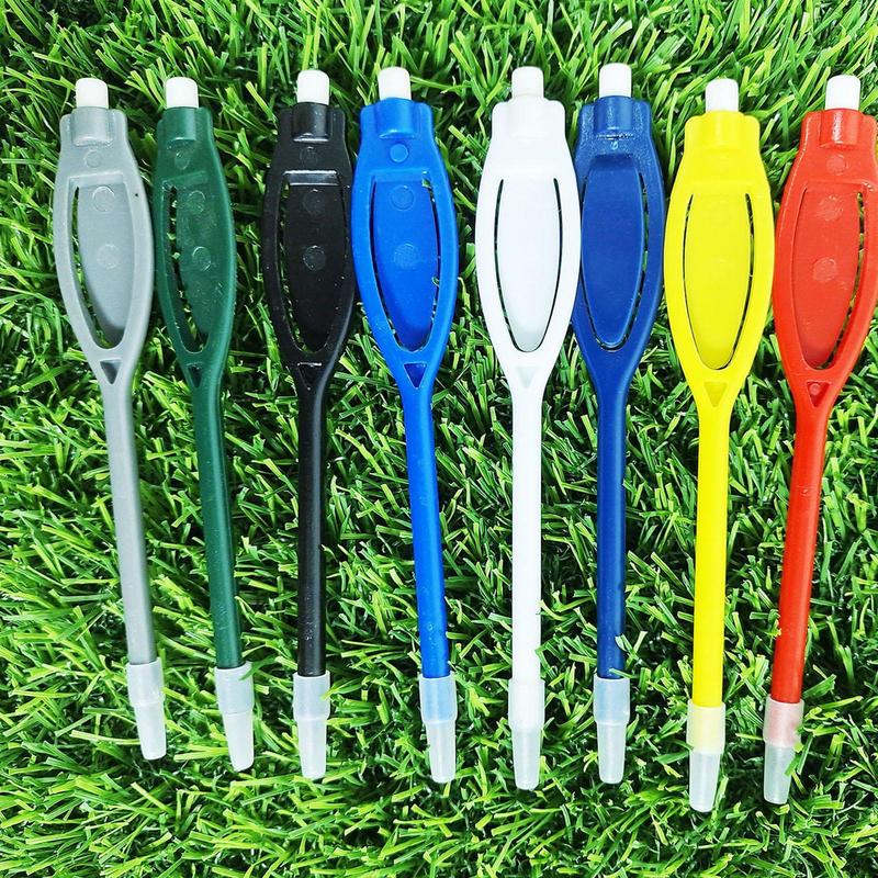 10Pcs Plastic Golf Scoring Pencils Golf Scorecard Pencil Golf Accessories Recording Score Tool Golf 2H Marker Pen with Eraser