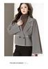 Thirteen Rows Women's Versatile Knit Cardigan Sweater with Suit Collar - Casual, Fashionable, Short Outerwear Top