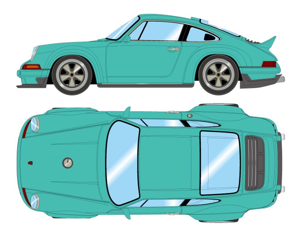 

Макіяж EIDOLON Singer 911 DLS 2023 М ятно-зелена Готова модель EML018O 1/18