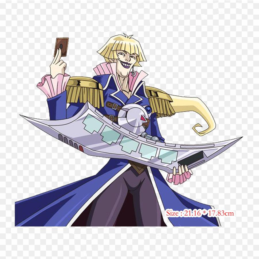 Jaden Yuki Vellian Crowler Phoenix Yu Gi Oh Duel Links Iron On Heat Transfer Printing Vinyl Patches Sticker for Clothes DIY Appliques Washable Patches