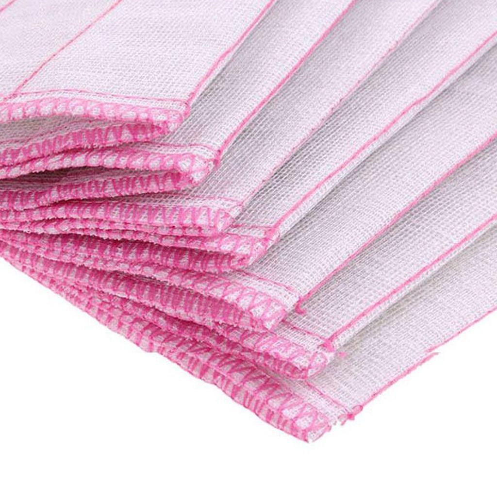 Utěrka na nádobí 5 vrstev Absorpční olej Hloubkově čisticí Opakovaně použitelná Bavlněné kuchyňské utěrky pro domácí použití 28 X 28cm 11