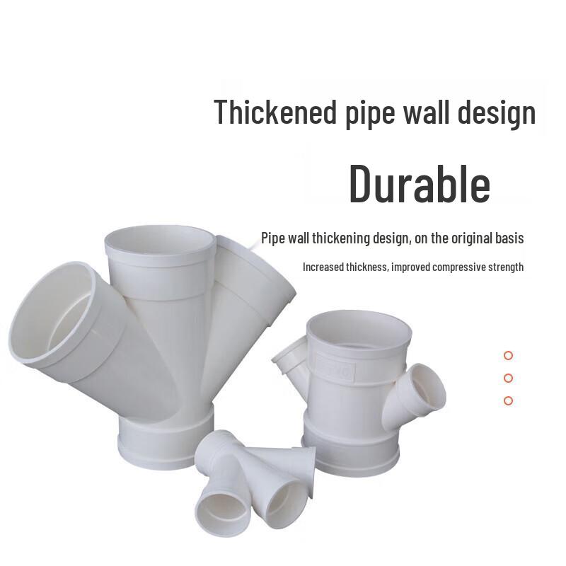 PVC Drainage Pipe 50x50mm Oblique Four-Way Connector