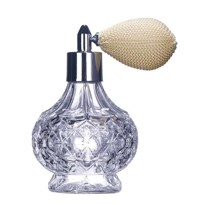 Crystal Art Vintage Style Empty Refillable Perfume Atomizer Long Tassel Spray Bottle 100ml