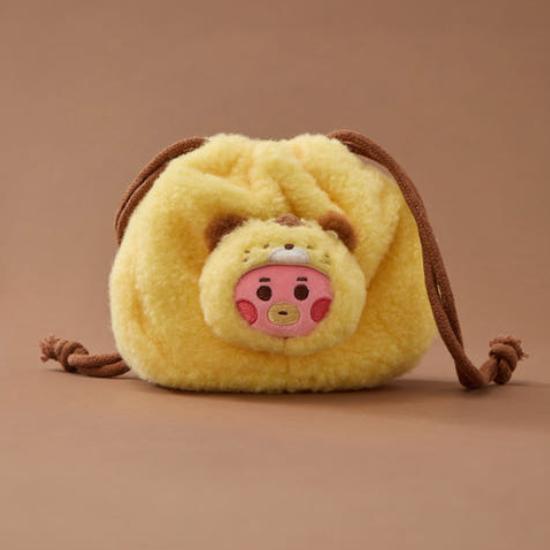 BT21 Dětský plyšový váček na provázek s nadýkaným obličejem