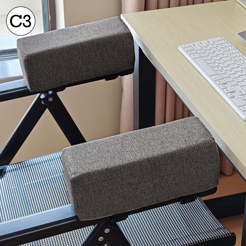 Cotton Linen Foam Elbow Pillow Chair Armrest Pad Support Arm Rest for Office Gaming Chair Armrest Chair Cushion Pad Elbow Relief