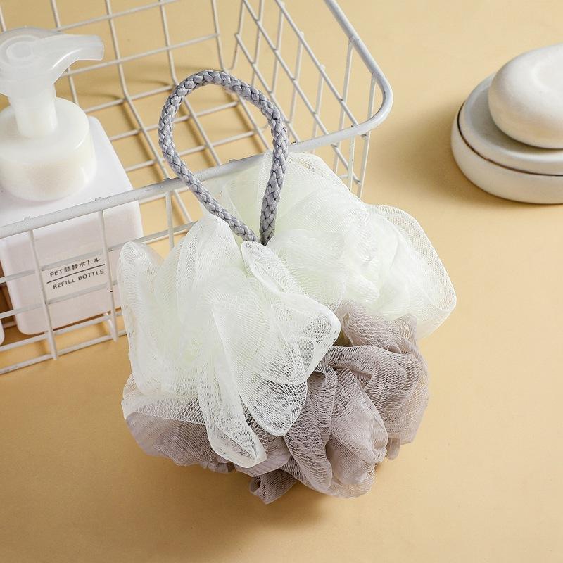 Pe Two-color Bath Ball Cotton Rope Foaming Showering Tool Bathroom Accessories