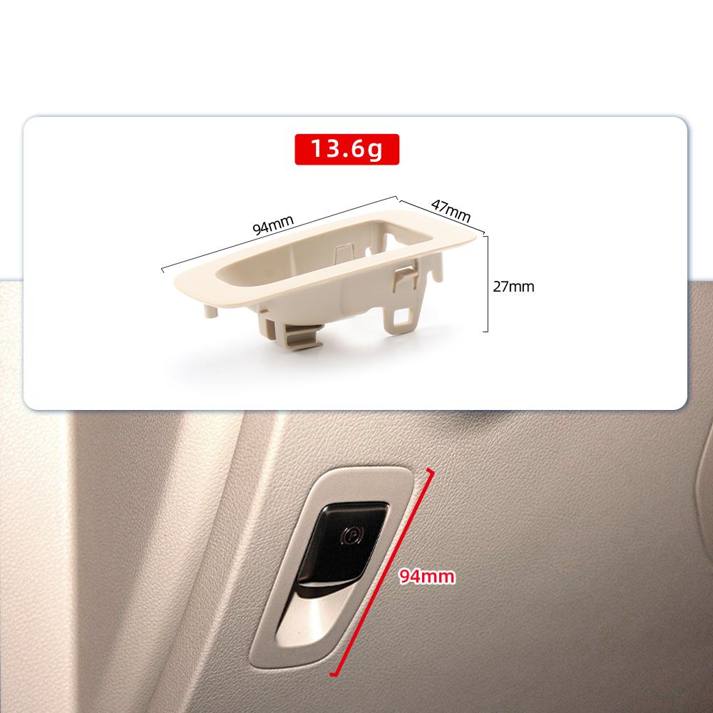 2536807202 Black/Beige Car Interior Handbrake Outer Cover For Mercedes Benz GLC Class W253 Parking Brake Switch Panel 2016-2025