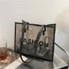 Today's Popular Transparent Big Bag Women's New Trendy Fashion Jelly Women's Bag Shoulder Big Bag Tote Bag