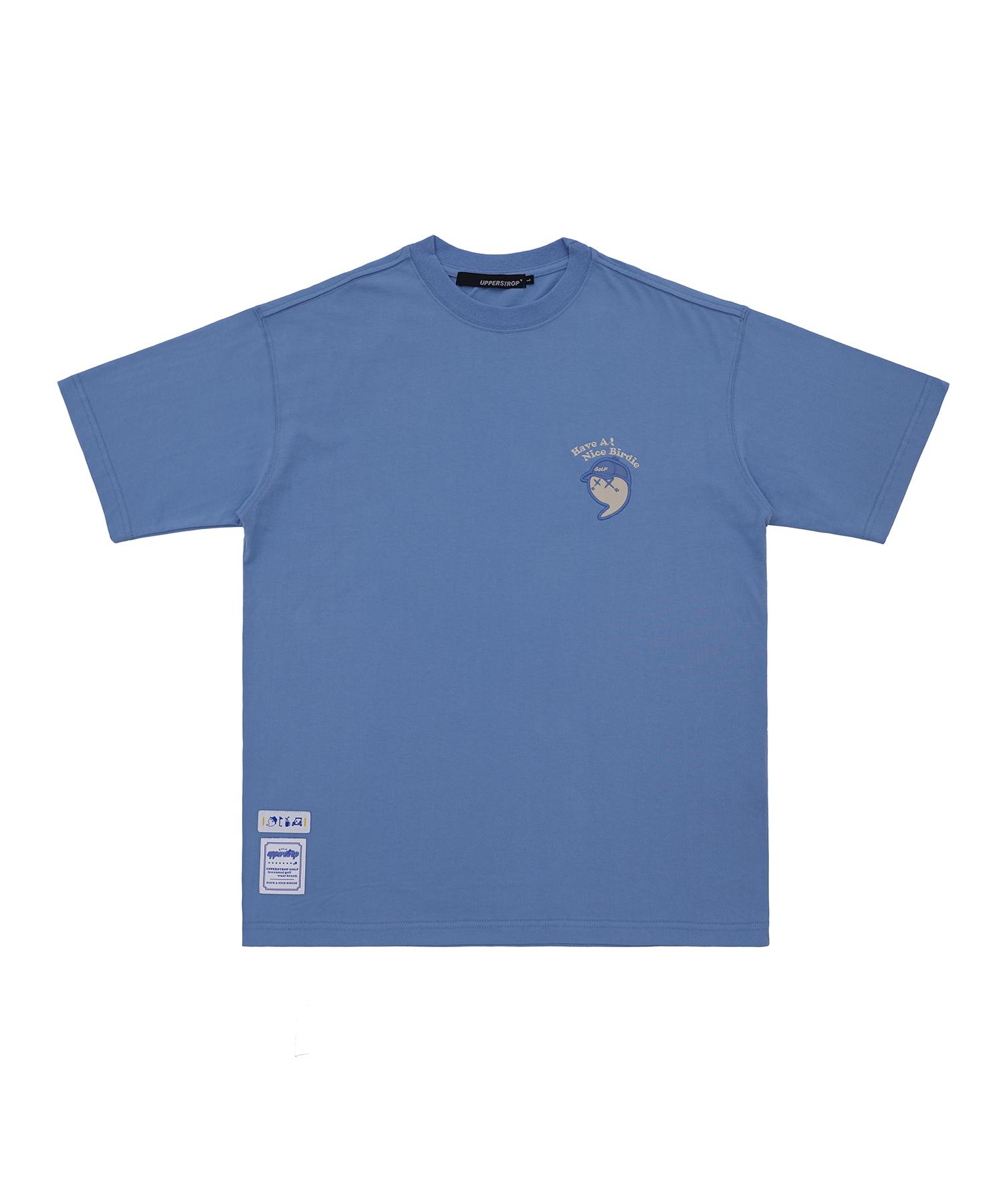 Upper Strop [Up3063] Upst Golf Casual Comma Short Sleeve T-Shirt Blue M