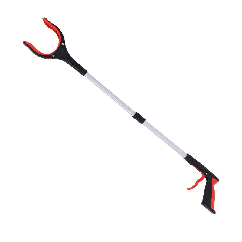 Foldable Aluminum Litter Picker Grabber, Rotatable Magnetic Jaw Long Reach Pick Up Tool for Outdoor Cleaning