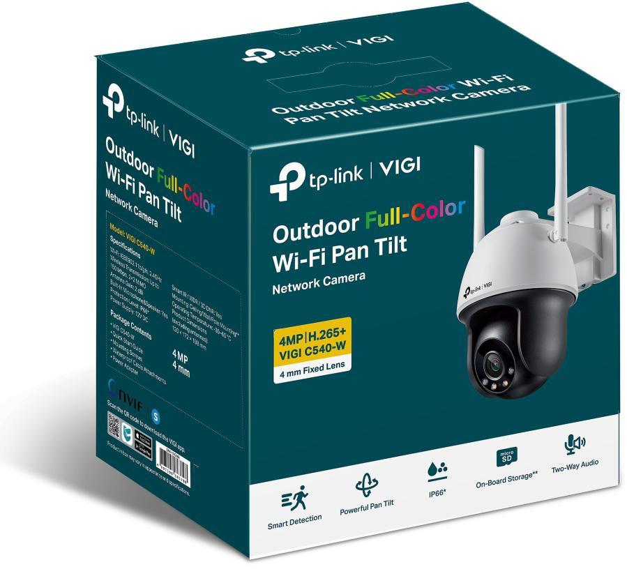 TP-Link VIGI C540-W 4MP WiFi 4mm Outdoor Pan-Tilt Camera IP66