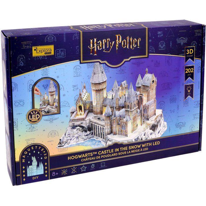 3D Puzzle - Illuminated Hogwarts Castle - EXPLORA - 540302 - Harry Potter Licence - From 8 Years