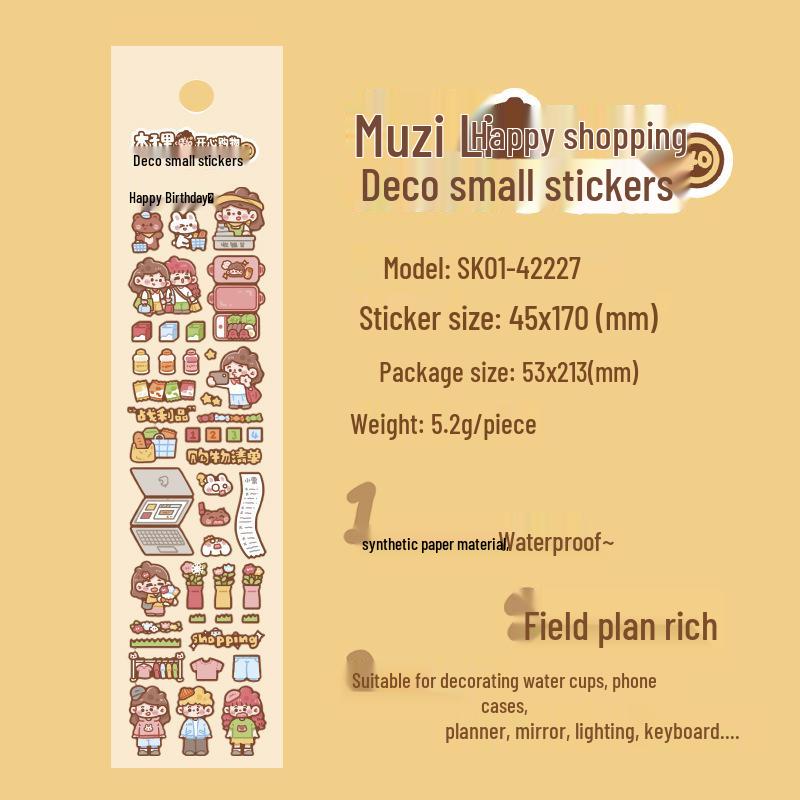 Muzili Deco Dot Stickers - Little Nose Ga - M5 Journal Decoration