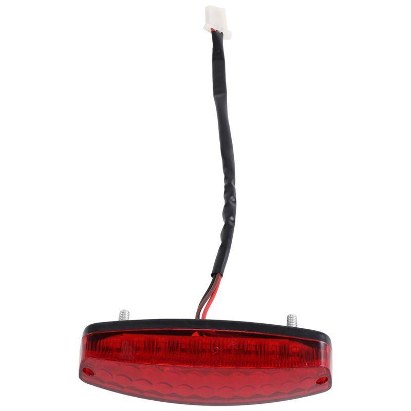 AA92-ATV 12V 3 Wire Brake Stop Light License Taillight Red For ATV Off Road Motorcycle Signal Lamp Accessories Car Lights