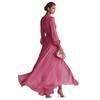 Europe, America 2026 spring and summer elegant V-neck waist chiffon dress cardigan slim dress