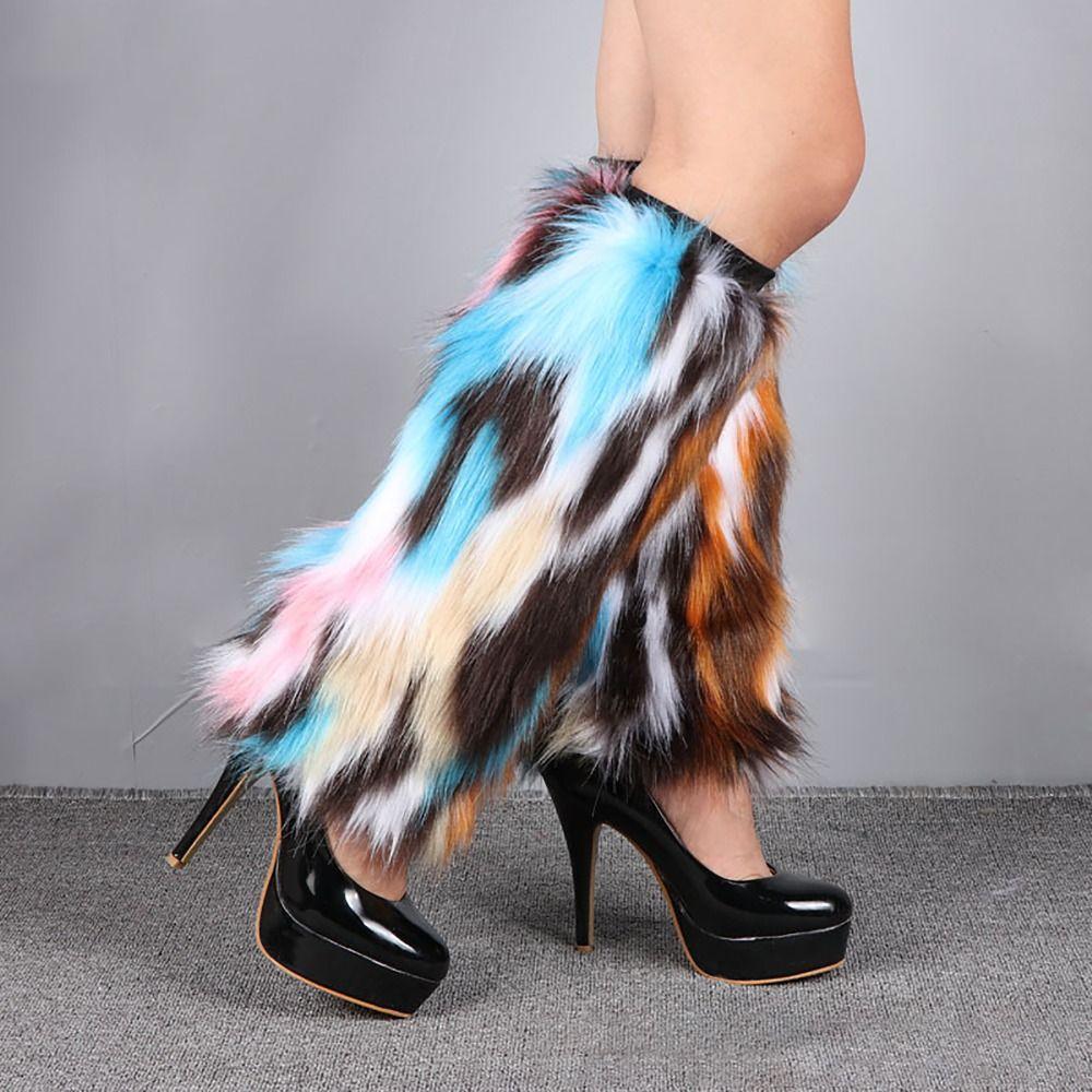 40cm Boot Socks Y2K Foot Covers Warm Ankle Warmer  Stage Performance