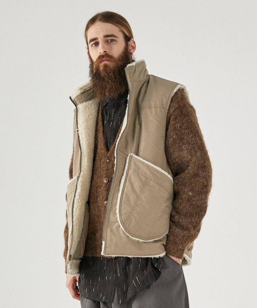Cargobros Cb Reversible Tumble Vest (Beige)