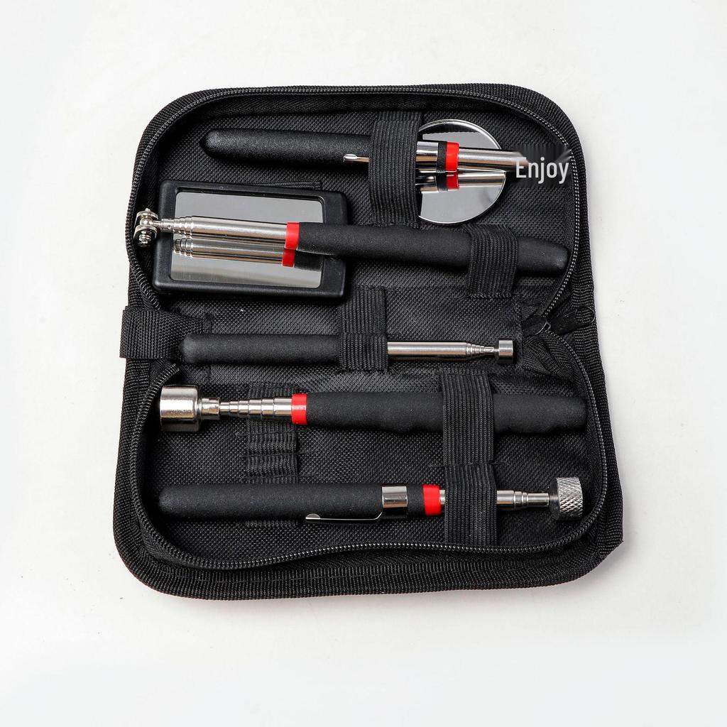 Telescopic Magnetic Inspection Mirror & Pickup Tool with Suction Cup