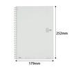 KOKUYO Soft Ring Notebook, 80 pages, Semi-B5 size, Plain, White (SU-SV308W-W)