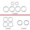 For BMW X5 F15 X6 F16 2014-18 ABS Silver Car Door Audio Speaker Sound Horn Decoration Trim Ring Sticker Interior Car Accessories