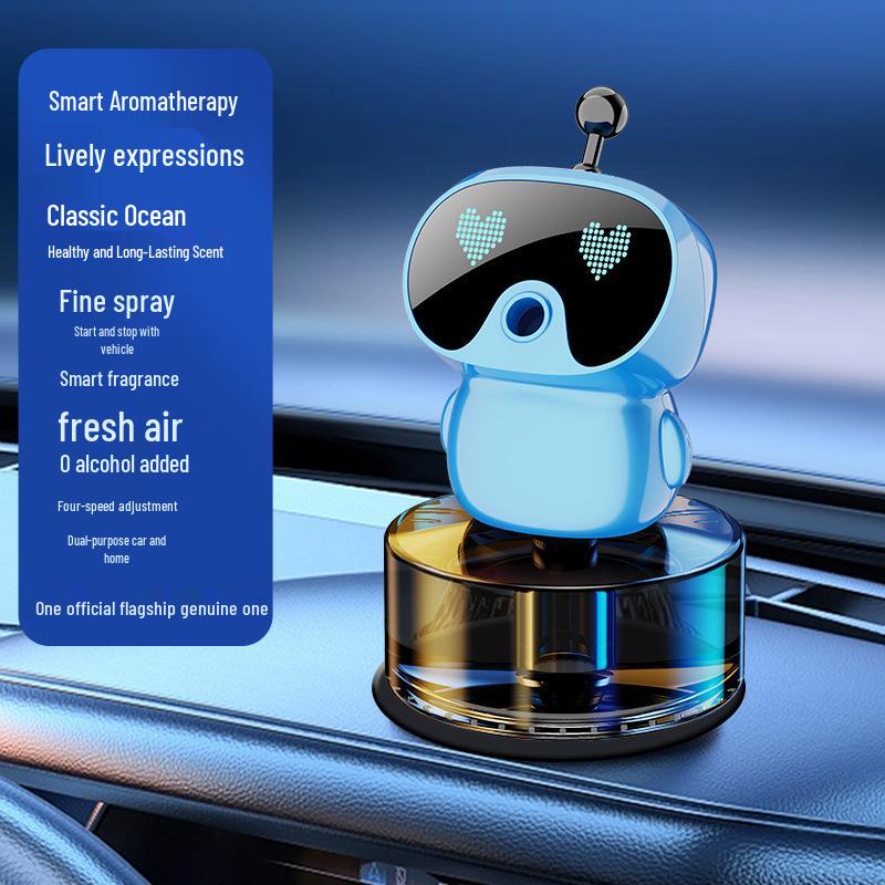 Creative Car Aroma Diffuser: Long-Lasting Fragrance Robot Ornament for Air Vent Decoration