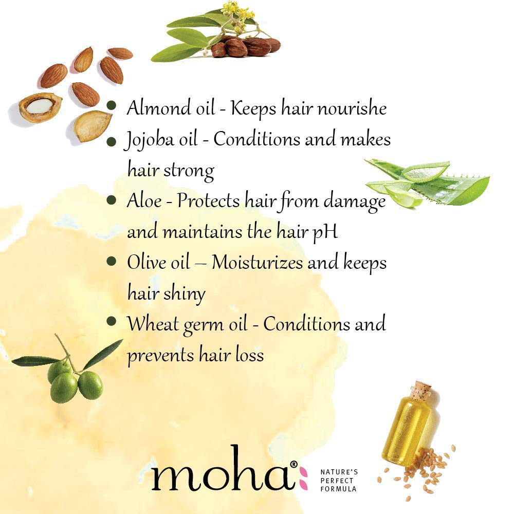 Moha Herbal Hair Conditioner 100ml Pack of 1 | Moisturizes, Adds Shine, Reduces Frizz for Silky, Smooth Hair