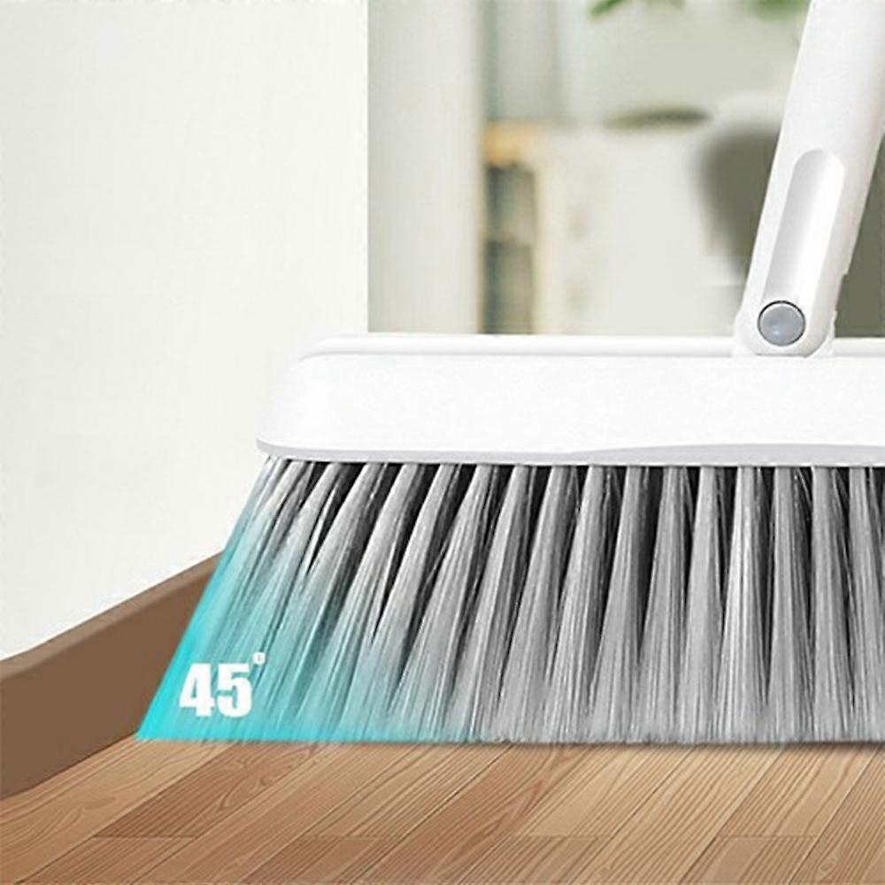 AS Long Handled Brush and Dustpan Set Upright Standing Dust Pan 180-degree Rotating Sweeping Broom